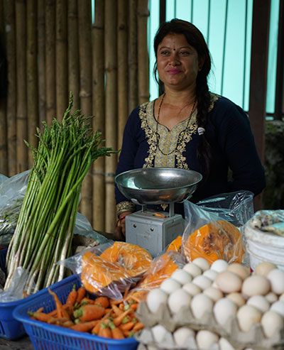 Farmer's market at Saturday morning and Wednesday evening